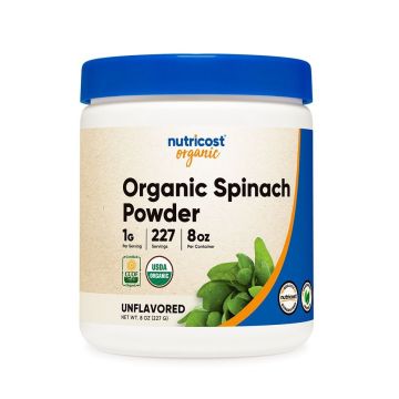 Прах от спанак органик за тонус, жизненост и силен имунитет х227 г Nutricost