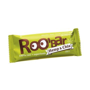 Roobar Сурово барче с конопен протеин и чия x30 грама