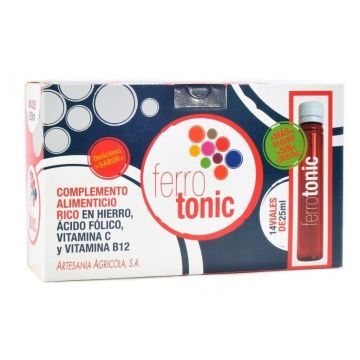 Ferro tonic Желязо с фолиева киселина и витамини В12 и С х14 ампули Plantis