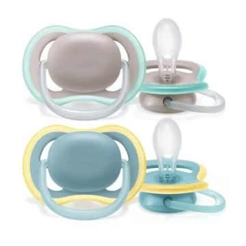 Avent Ultra Air Ортодонтична залъгалка силикон за деца над 18 месеца x2 броя