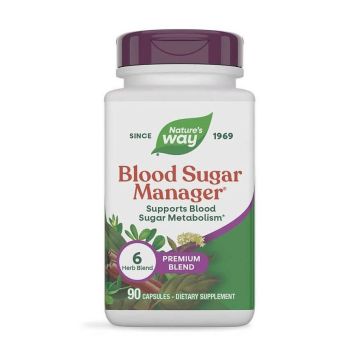 Blood Sugar Manager с канела и гимнема при диабет и за висока кръвна захар  х90 капсули Nature's Way