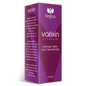 Вариксин Тинктура за разширени вени и хемороиди x100 мл Biotica