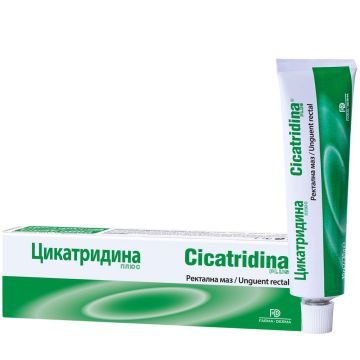 Цикатридина Плюс Ректална маз при хемороиди и фисури х30 грама Naturpharma