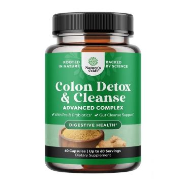 Colon Detox & Cleanse при запек и чревен дискомфорт х60 капсули Nature's Craft