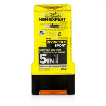 Loreal Paris Men Expert Invincible Sport Ревитализиращ душ гел за тяло и коса за мъже 5в1 х300 мл