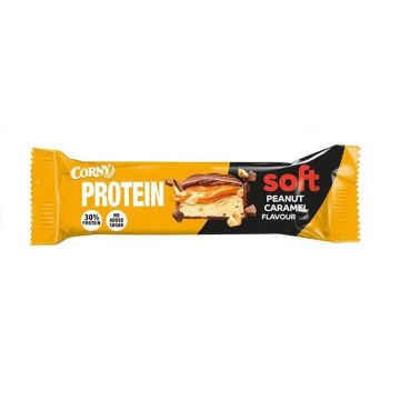 Corny Soft 30% Protein Протеинов бар с фъстъци и карамел х45 грама
