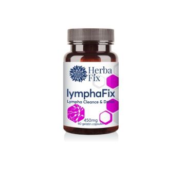 Lymphafix За пречистване на лимфата и цялостна детоксикация 450 мг х60 капсули Herbafix