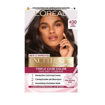 Loreal Paris Excellence Creme Крем боя за коса, 400 Естествено тъмно кафяв