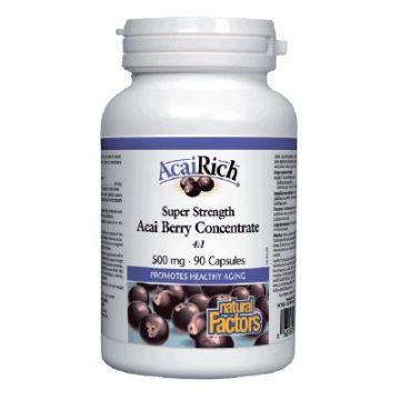 AcaiRich Акай Бери концентрат 500мг х90 капсули Natural Factors