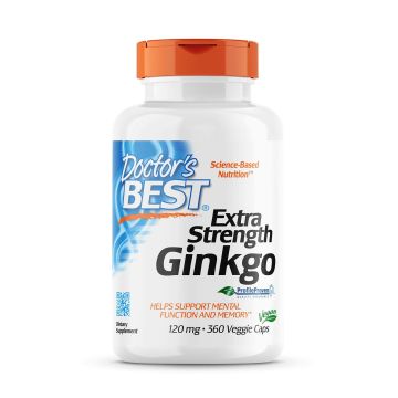 Гинко билоба 120мг х360 веган капсули Doctor's Best