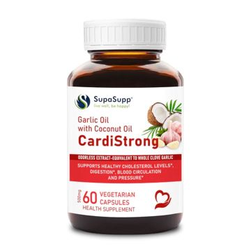 CardiStrong Масло от чесън с Кокосово масло х60 капсули Sri Sri