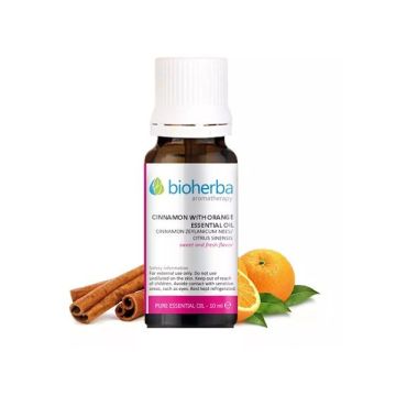 Етерично масло от канела и портокал х10 мл Bioherba