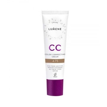 Lumene CC Cream SPF20 Крем-фон дьо тен за лице 7в1, цвят 4.75