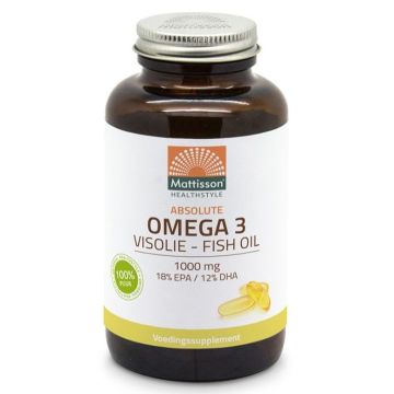 Рибено масло 1000 mg ЕPA 180 mg /DHA х120 mg 120 капсули Mattisson Healthstyle