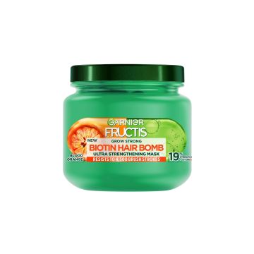 Garnier Fructis Grow Strong Biotin Hair Bomb Маска за коса, склонна към косопад поради накъсване x320 мл