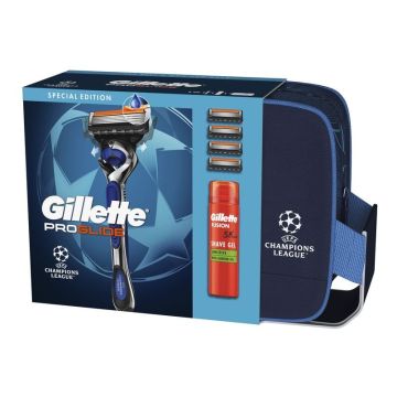 Gillette ProGlide Промо комплект за мъже Самобръсначка Fusion5 Proglide Flex + Гел за бръснене и Несесер
