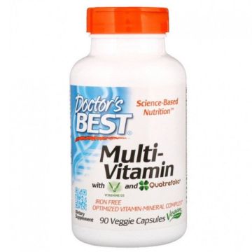 Мултивитамини с Vitashine D3 и Quatrefolic х90 капсули Doctor's Best