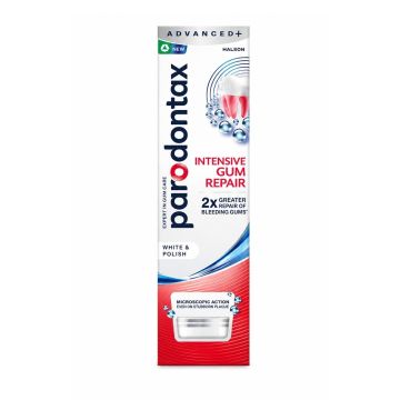Parodontax Intensive Gum White & Polish Избелваща паста за зъби х75 мл