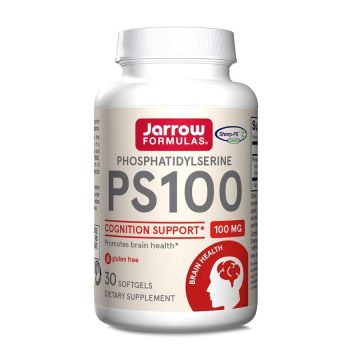 PS100 Фосфатидилсерин, 100 мг x30 софтгел капсули, Jarrow