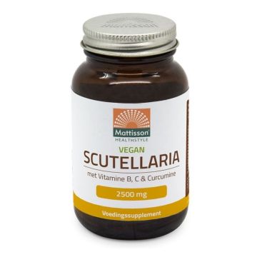 Scutellaria Шлемник байкалски с витамин В, С и куркумин х60 капсули Mattisson Healthstyle