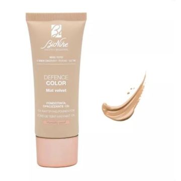 Bionike Defence Color Mat Velvet Матиращ фон дьо тен за лице SPF15 за чувствителна и нетолерантна кожа х30 мл, 404 Beige Naturel