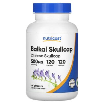 Шлемник байкалски 500 mg х120 капсули Nutricost
