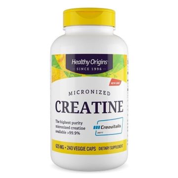 Креатин монохидрат (микронизиран) 625 mg х240 капсули Healthy Origins