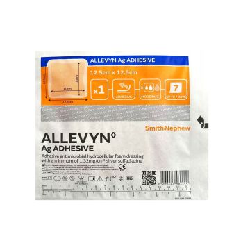 Allevyn Ag Adhesive Самозалепваща, полиуретанова, стерилна превръзка 12.5 см / 12.5 см х1 брой