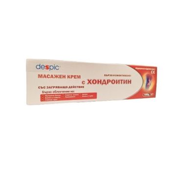 Despic Масажен крем с хондроитин със загряващо действие х100 г