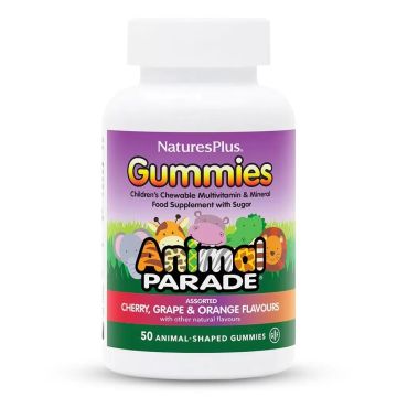 Витамини за деца Gummies с плодов вкус x50 желирани бонбона, Animal Parade