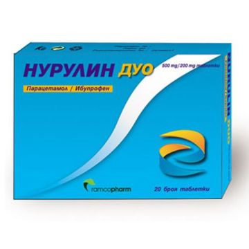 Нурулин дуо при болка и висока температура х20 таблетки Ramcopharm