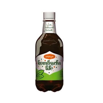 Kombucha Life Естествено газиран чай с папая х500 мл