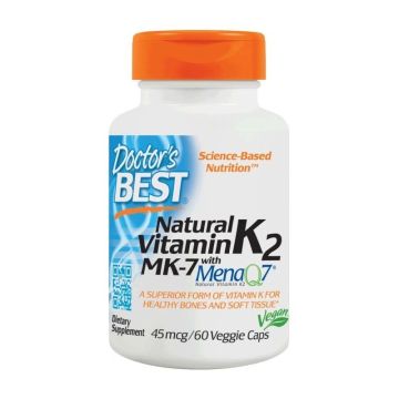 Витамин К2 МК-7 45мкг х60 веган капсули Doctor's Best