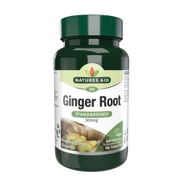 Екстракт от джинджифил 500 mg х90 таблетки Natures Aid