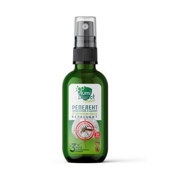 Lumi Insect 100% Natural Репелент срещу кърлежи и комари с натурални масла x50 мл