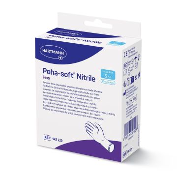 Peha Soft Nitrile Fino Еднократни ръкавици от нитрил без талк и латекс размер S х10 броя