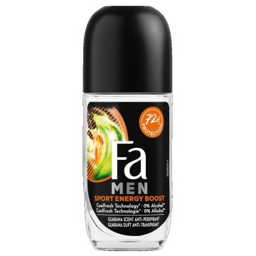 Fa Men Sport Energy Boost Део рол-он против изпотяване за мъже х50 мл