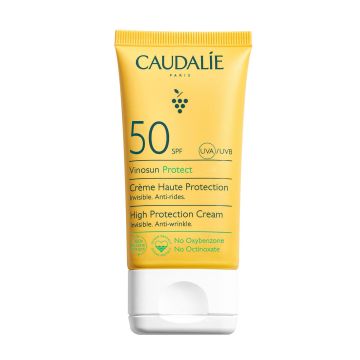 Caudalie Vinosun Protect Слънцезащитен крем за лице с много висока защита SPF50 x50 мл