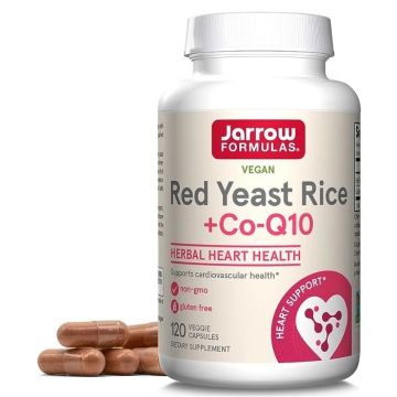 Red Yeast Rice Червена оризова мая + Q10 x120 веге капсули, Jarrow