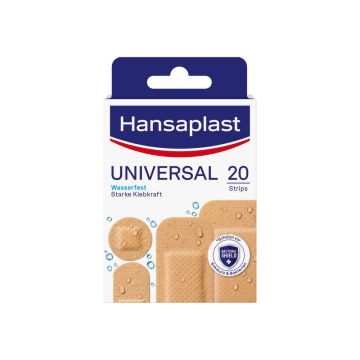 Hansaplast Universal Универсален водоустойчив пластир за малки рани х20 броя