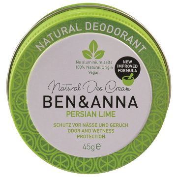 Ben & Anna Persian Lime Натурален крем-дезодорант против изпотяване х45 грама