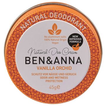 Ben & Anna Vanilla Orchid Натурален крем-дезодорант против изпотяване х45 грама