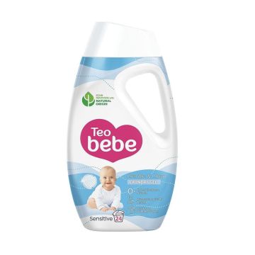 Teo Bebe Gentle & Clean Sensitive Течен перилен препарат за бебешки и детски дрехи x1.08 л, 24 пранета