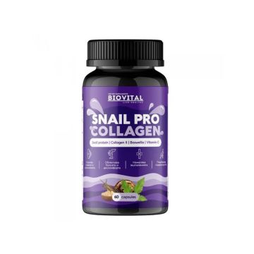 Snail Pro Collagen за здрави стави х60 капсули Biovital