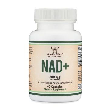 NAD+ Никотинамид Аденин Динуклеотид за клетъчна енергия 250 mg х60 капсули Double Wood