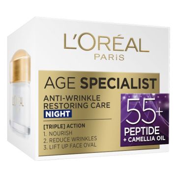 Loreal Paris Age Specialist 55+ Възстановяващ нощен крем против бръчки x50 мл