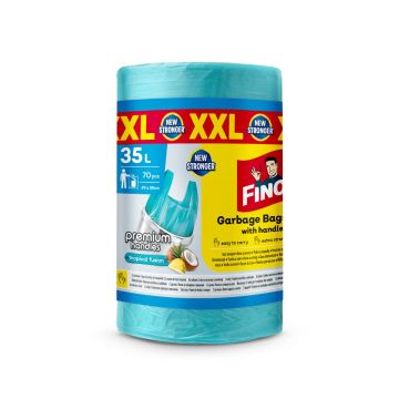 Fino Premium Handles Торби за смет с дръжки, ароматизирани 35 литра x70 броя