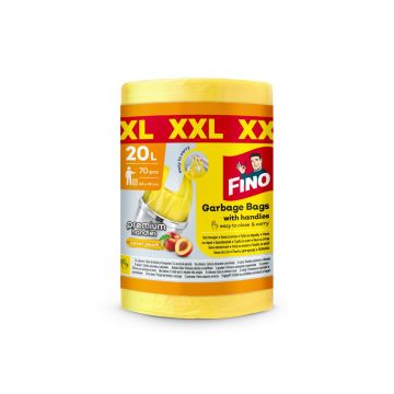 Fino Premium Handles Торби за смет с дръжки, ароматизирани 20 литра x70 броя