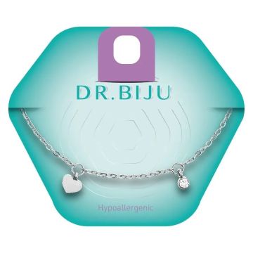 Dr.Biju Гривна Heart White Bronze 6 мм, DBHE60B020