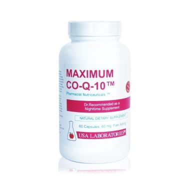 Maximum CO-Q10 Коензим Q10 60mg х60 капсули USA Laboratories